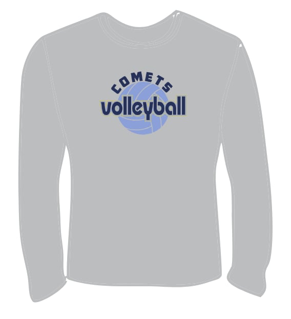 2025 CHS Volleyball GREY Long Sleeve T-Shirt