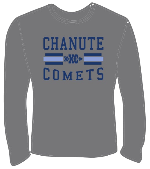 2025 CMS Cross Country GRAPHITE GREY Long Sleeve T-Shirt