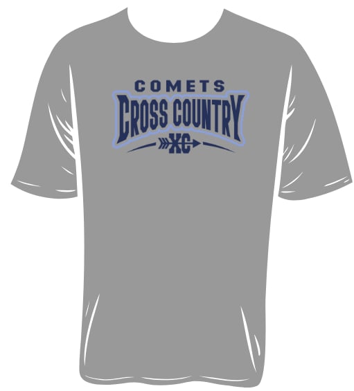 2025 CHS Cross Country GREY T-Shirt 50/50