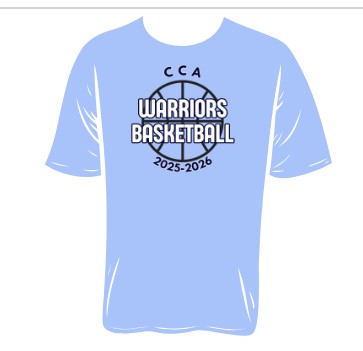 2025 CCA BASKETBALL 50/50 TSHIRT ORDER BY JAN 6