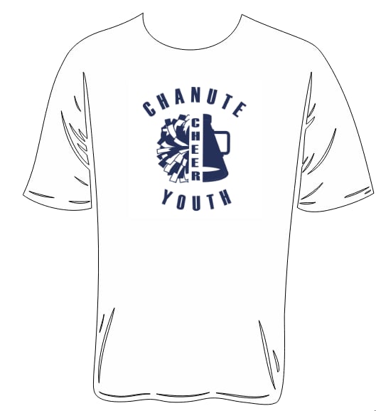 2025 CHANUTE YOUTH CHEER T-Shirt 50/50
