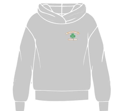 *Brady Family 2025 Gildan Hoodie Irish Green or Ash Grey