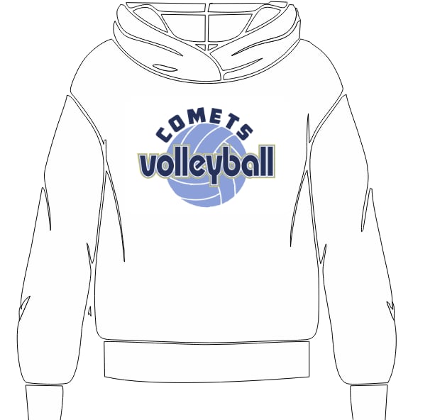 2025 CHS  Volleyball WHITE Hoodie