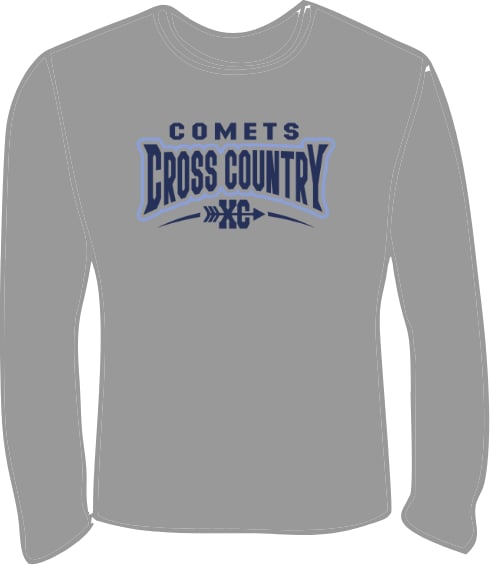 2025 CHS Cross Country Long Sleeve GREY T-Shirt
