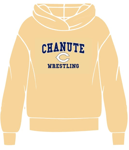 Chanute Wrestling Hoodie-Athletic Gold