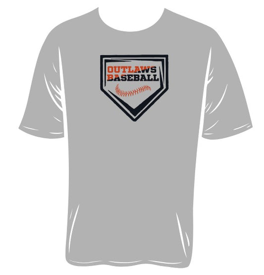 OUTLAWS, GREY 50/50 GILDAN TSHIRT