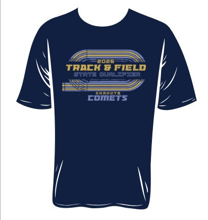 2026 T&F STATE  50/50 TSHIRT  SEE DESCRIPTION